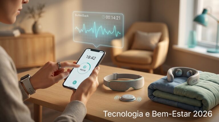 Tecnologia e Bem-Estar 2026: Apps e Dispositivos High-Touch