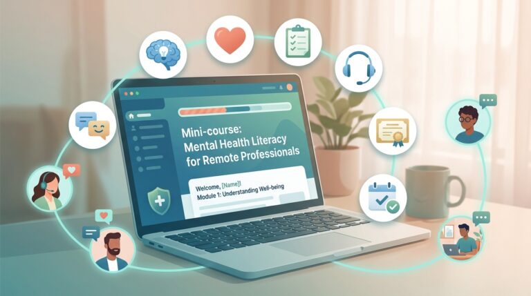 Mini‑curso: Letramento em Saúde Mental para Profissionais Remotos
